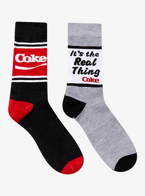 Coca-Cola Real Thing Logo Crew Socks