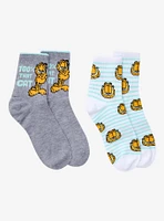 Garfield Stripe Crew Socks 2 Pair