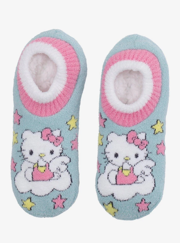 Hello Kitty Cloud Star Cozy Slipper Socks