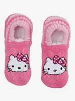 Hello Kitty Stripe Cozy Slipper Socks