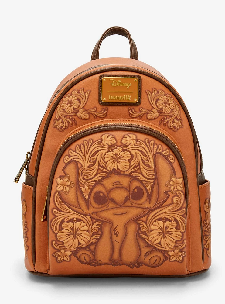Loungefly Disney Lilo & Stitch Tonal Stitch Carving Mini Backpack - BoxLunch Exclusive