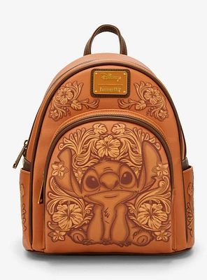 Loungefly Disney Lilo & Stitch Tonal Stitch Carving Mini Backpack - BoxLunch Exclusive