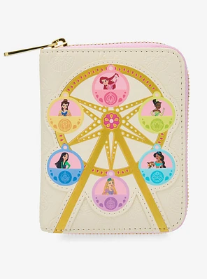 Loungefly Disney Princess Ferris Wheel Small Zip Wallet - BoxLunch Exclusive