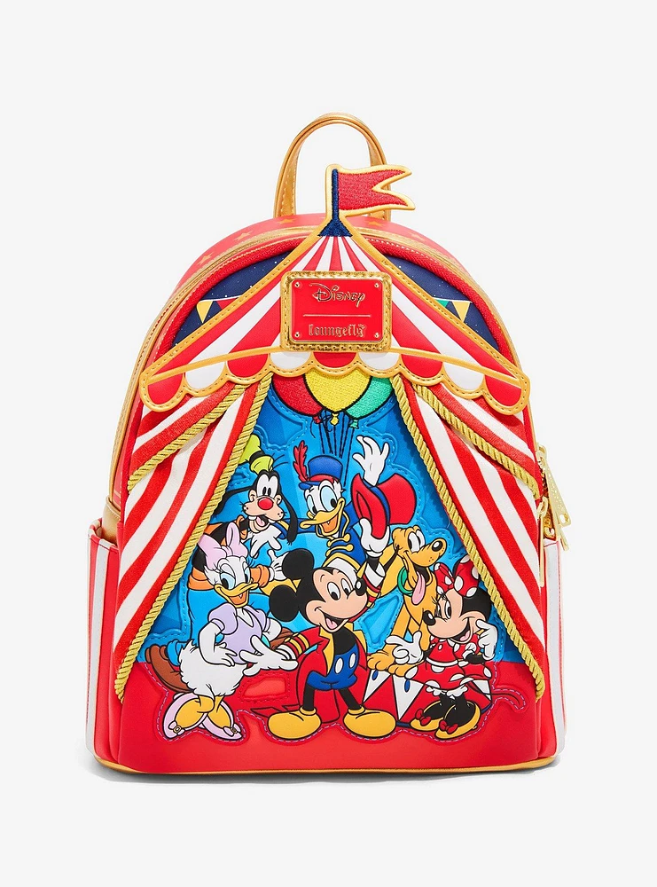 Loungefly Disney Mickey Mouse & Friends Circus Mini Backpack - BoxLunch Exclusive