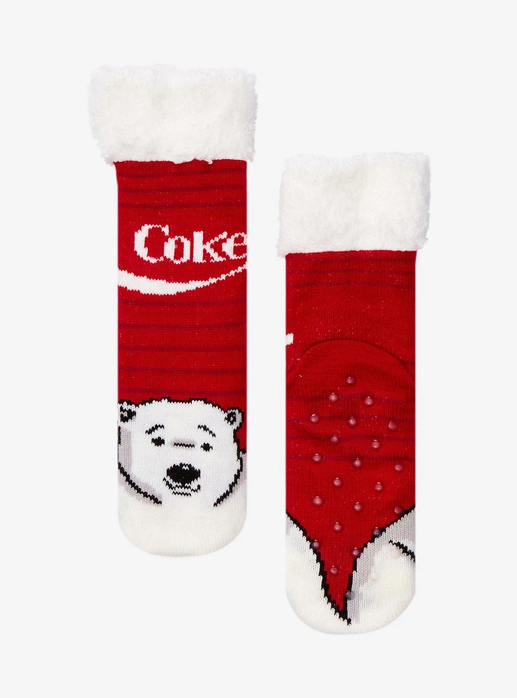 Coca-Cola Polar Bear Cozy Slipper Socks