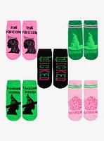 Wicked Pink & Green No-Show Socks 5 Pair