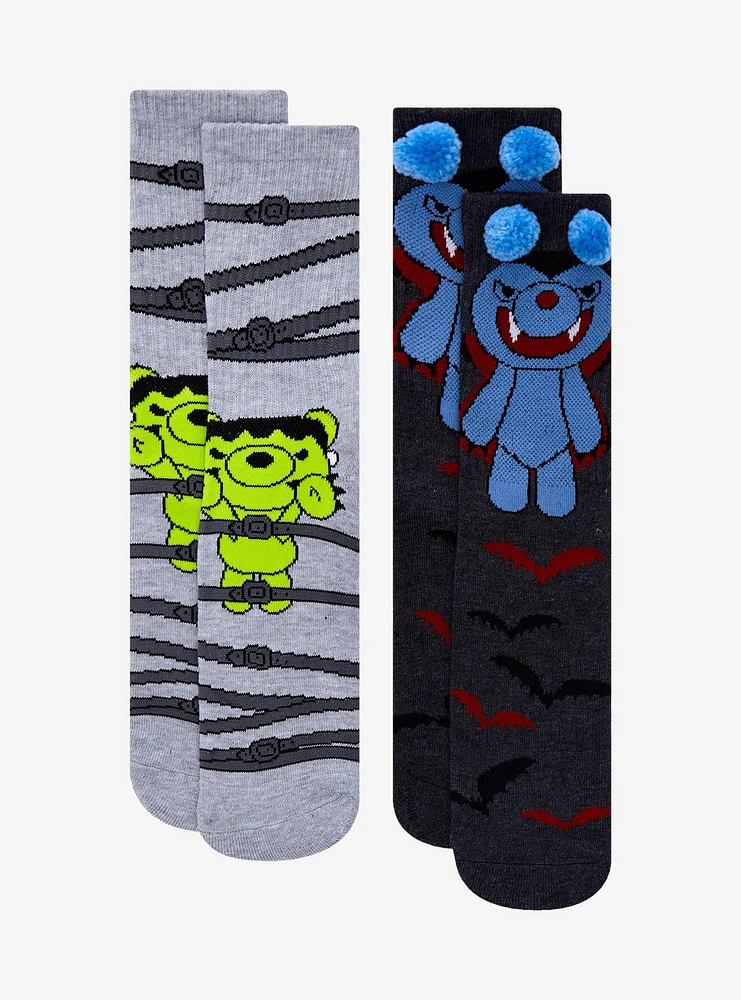 Kreepy Collectibles Deddy Bears Crew Socks 2 Pair