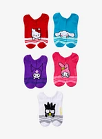 Hello Kitty And Friends Peeking Stripe No-Show Socks 5 Pair