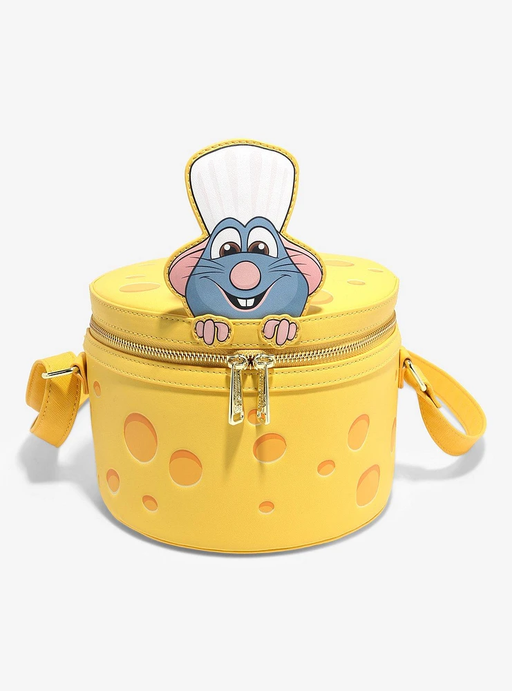 Loungefly Disney Pixar Ratatouille Remy Cheese Wheel Strawberry Scented Crossbody Bag — BoxLunch Exclusive