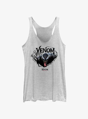 Marvel Venom Face Girls Raw Edge Tank