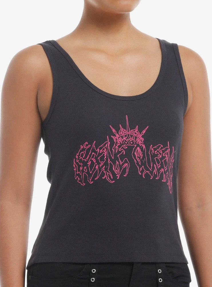 Scene Queen Logo Girls Ribbed Tank Top