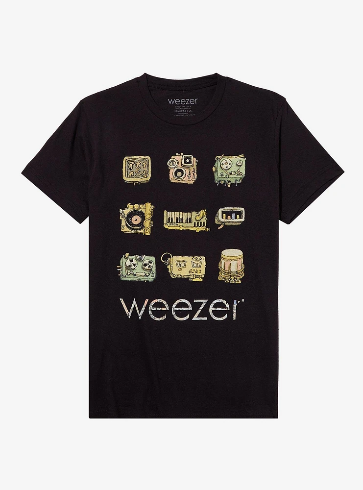 Weezer Instruments & Equipment Relaxed Fit Girls T-Shirt