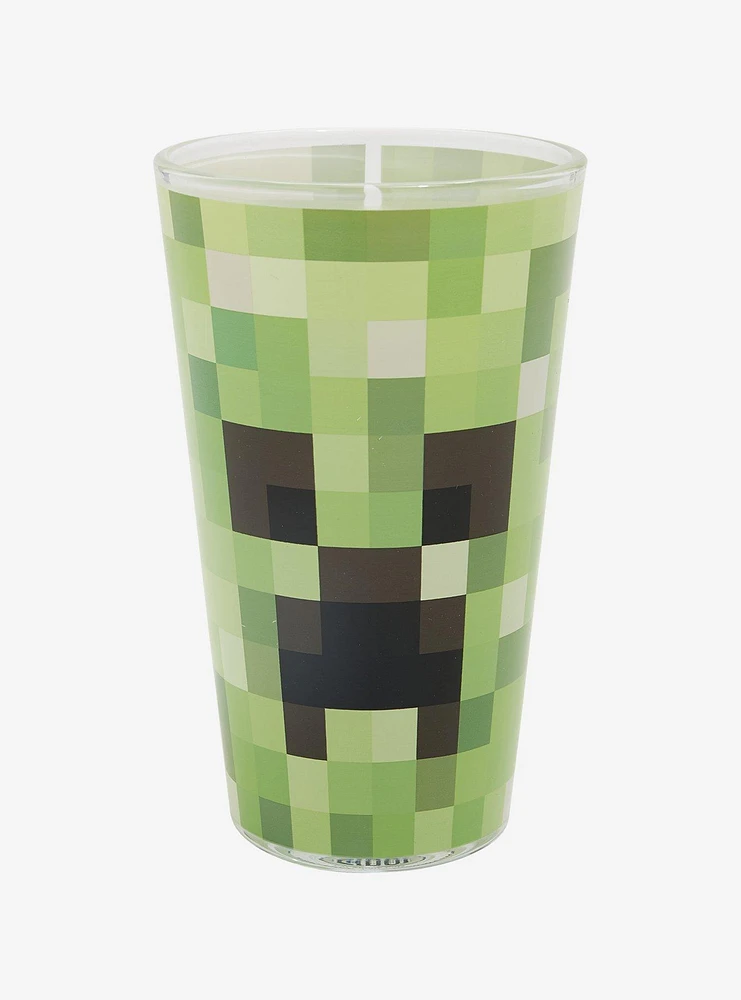 Minecraft Creeper Face Pint Glass