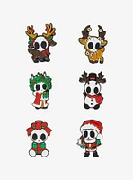 Festive Skeletons Blind Bag Enamel Pin