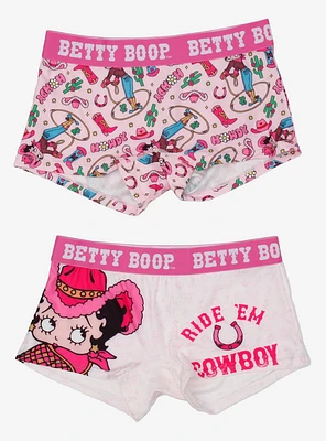 Betty Boop Cowgirl Boyshort Panty 2 Pack