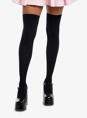 Leg Avenue Black Thigh Highs