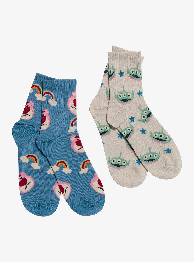 Disney Pixar Toy Story Icon Toss Crew Socks 2 Pair