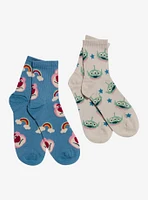 Disney Pixar Toy Story Icon Toss Crew Socks 2 Pair