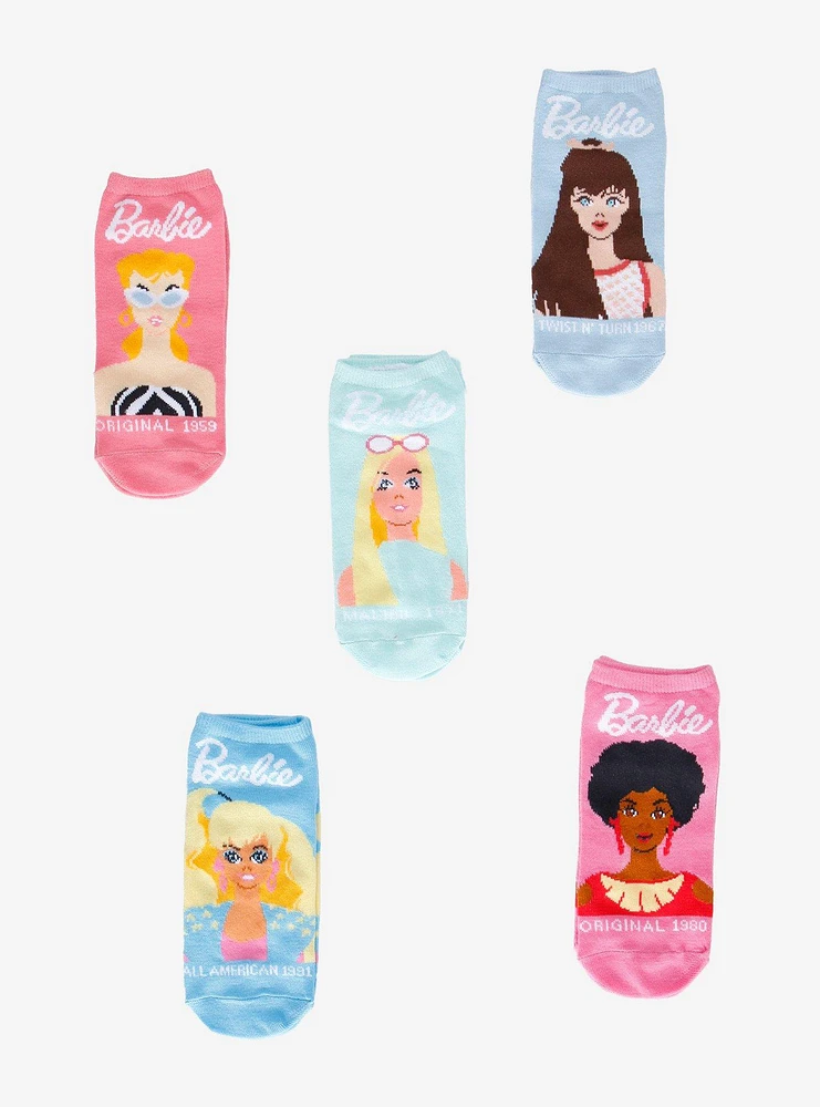 Barbie Eras No-Show Socks 5 Pair