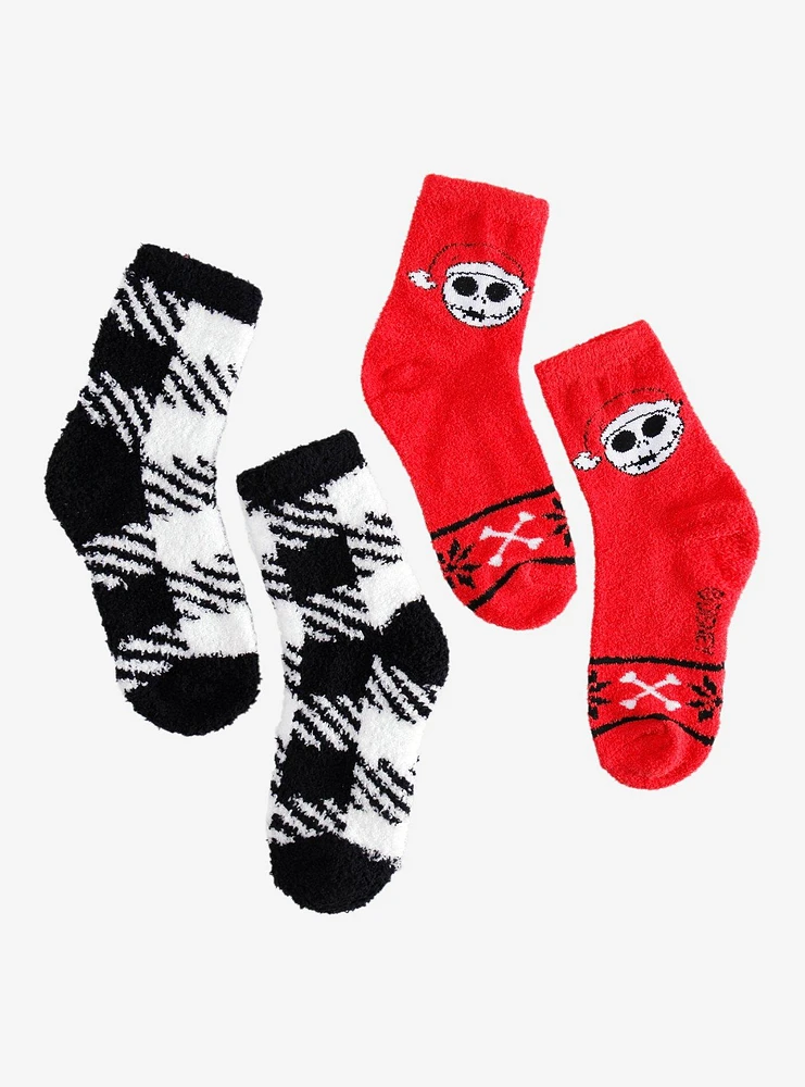 The Nightmare Before Christmas Jack Fuzzy Socks 2 Pair