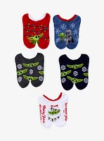 Star Wars The Mandalorian Christmas No-Show Socks 5 Pair