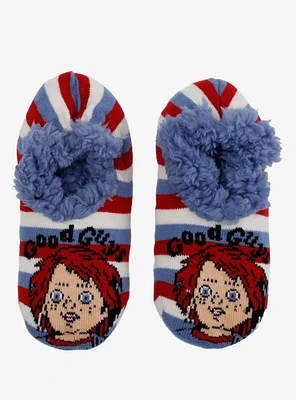 Chucky Stripe Cozy Slipper Socks