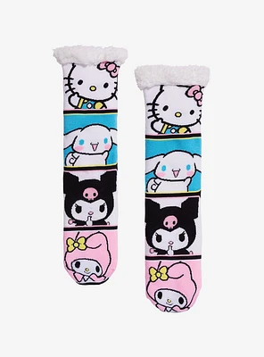 Hello Kitty And Friends Panels Cozy Slipper Socks