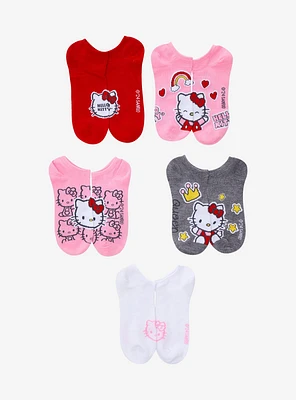 Hello Kitty Icons No-Show Socks 5 Pair