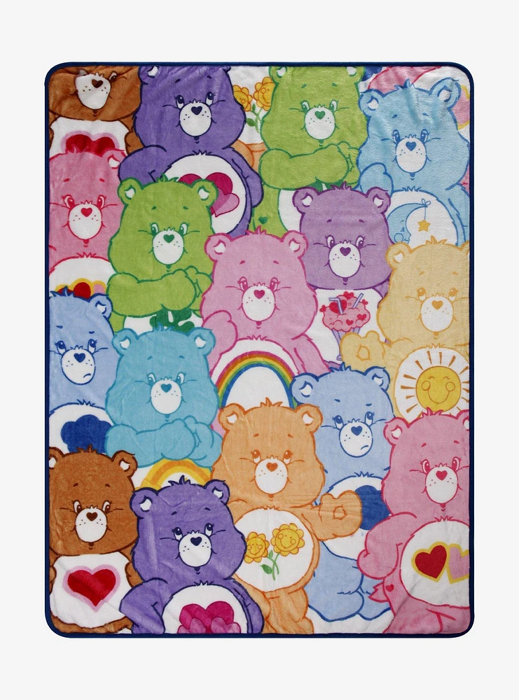 Care Bears Faces Throw Blanket