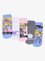 Nickelodeon '90s Characters No-Show Socks 5 Pair