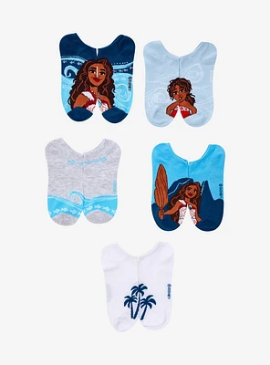 Disney Moana 2 No-Show Socks 5 Pair