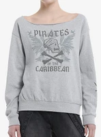 Disney Pirates Of The Caribbean Icons Boatneck Girls Sweatshirt