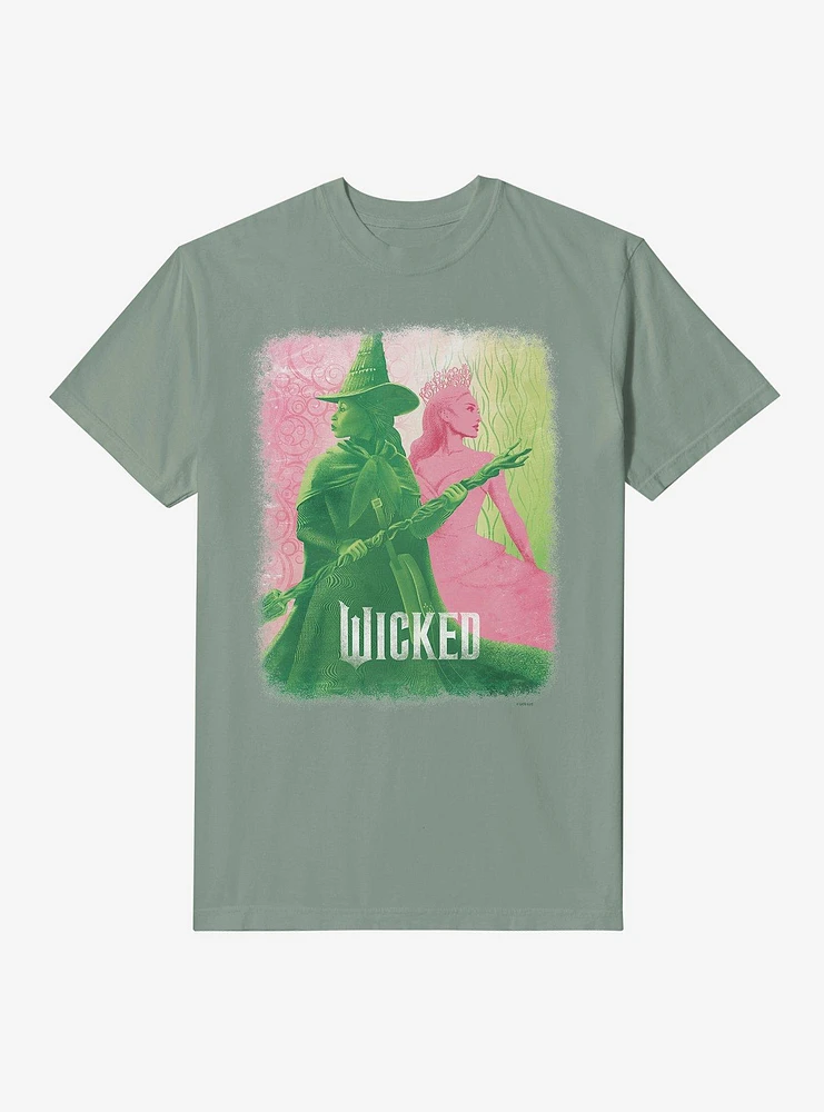 Wicked Elphaba & Glinda Garment Dye T-Shirt