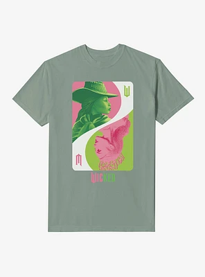 Wicked Playing Card Elphaba & Glinda Garment Dye T-Shirt