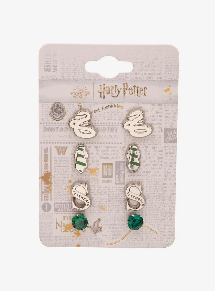 Harry Potter Slytherin Icon Earring Set