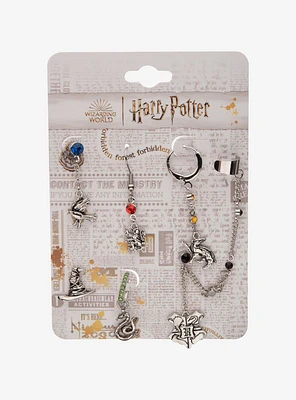 Harry Potter Hogwarts House Icon Mismatch Earring Set