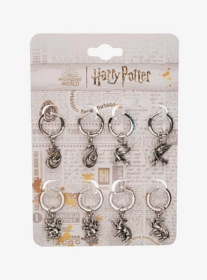 Harry Potter Hogwarts House Hoop Earring Set