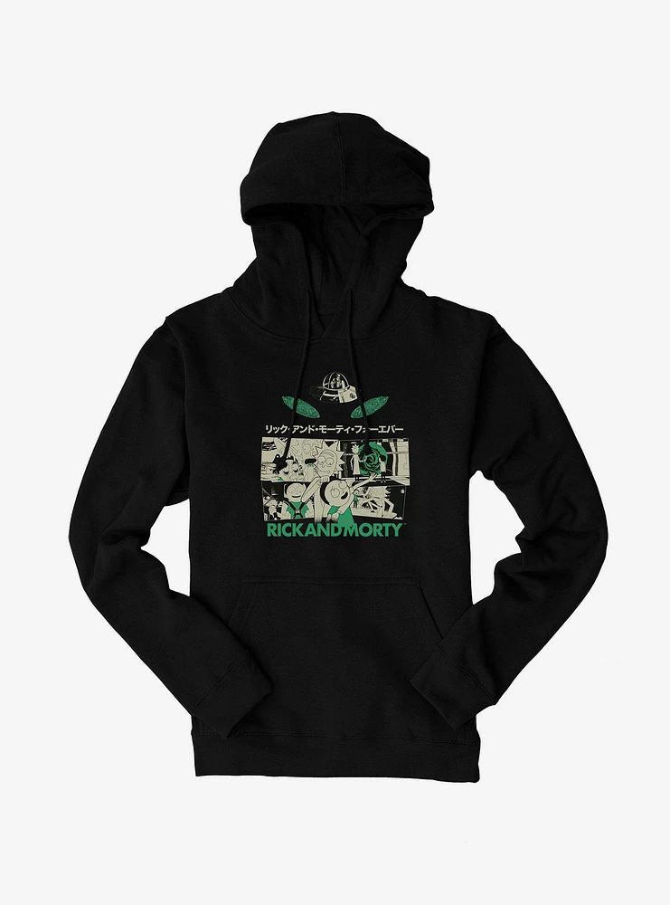 Rick And Morty Portal Panels Hoodie