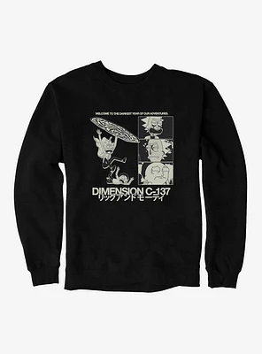 Rick And Morty Welcom To The Darkest Year Of Our Adventures Sweatshirt