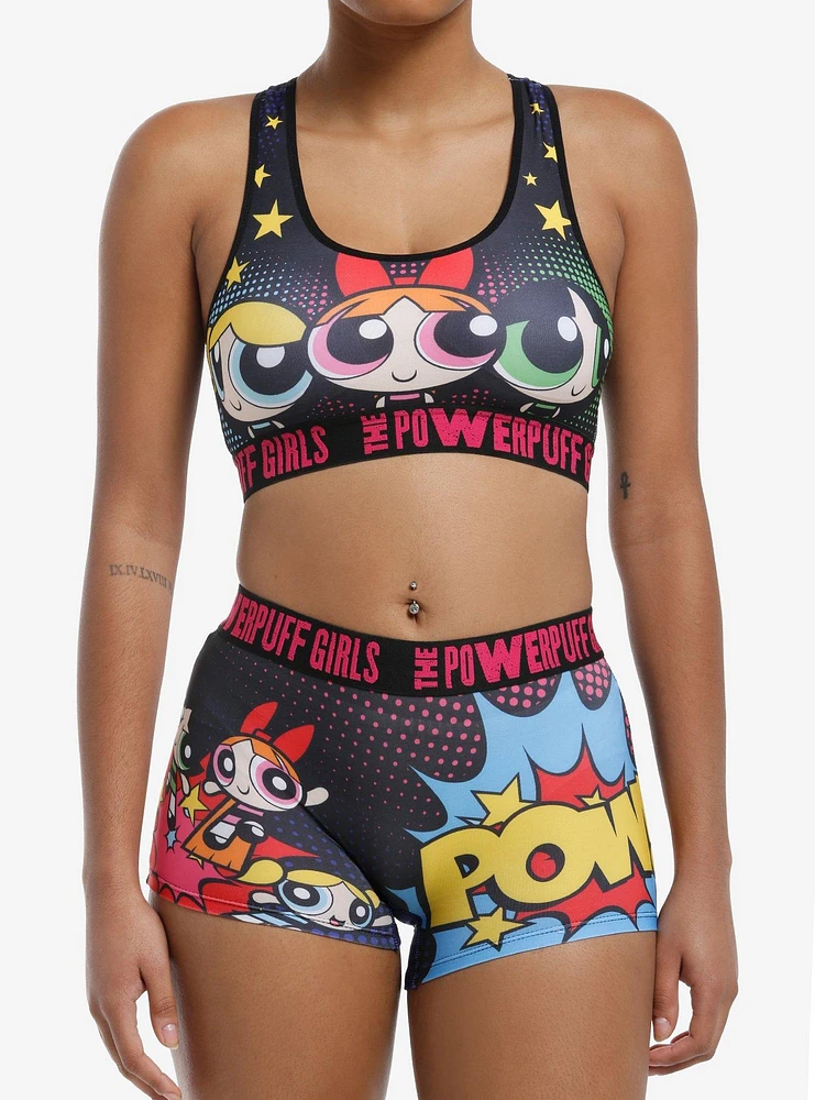 The Powerpuff Girls Comic Bra & Boyshort Panty Set