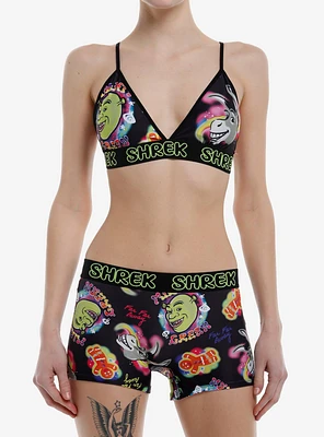 Shrek Airbrush Bra & Boyshort Panty Set