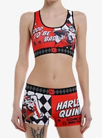 DC Comics Batman Harley Quinn Bra & Boyshort Panty Set