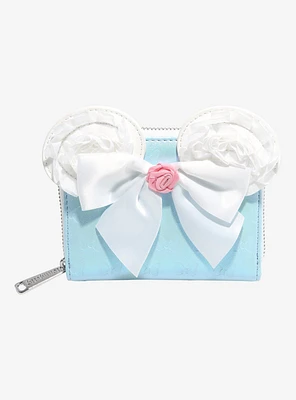 Loungefly Disney Minnie Mouse Bow Ears Small Zip Wallet - BoxLunch Exclusive
