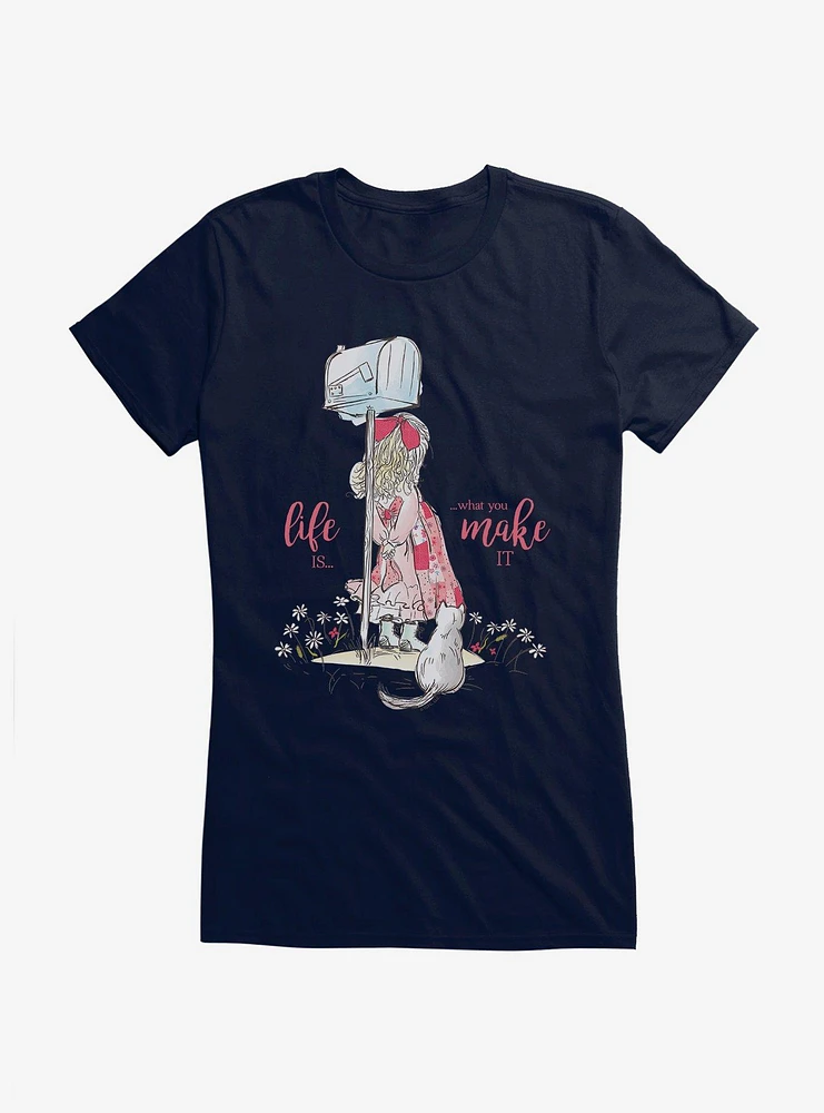 Holly Hobbie Life Is What You Make It Girls T-Shirt