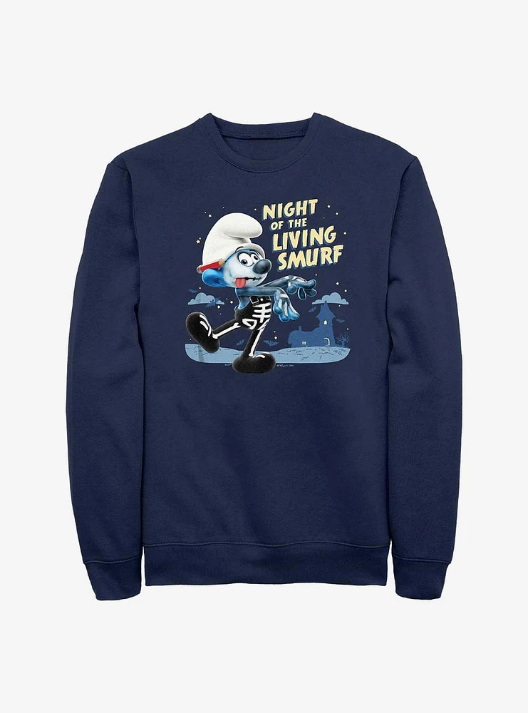 The Smurfs Night Of Living Smurf Sweatshirt