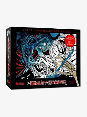 The Beauty Of Horror Colorable Puzzle