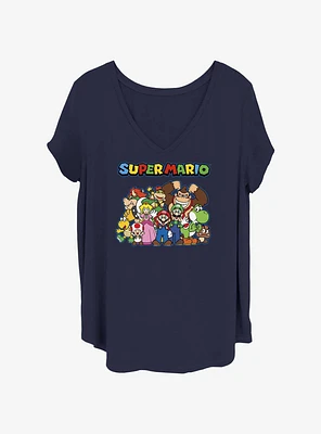 Nintendo Group Womens T-Shirt Plus