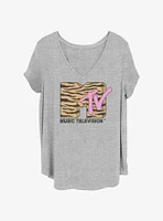 MTV Tiger Logo Womens T-Shirt Plus