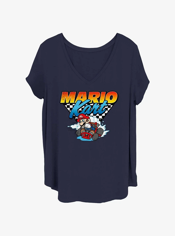 Nintendo Mario Driver Womens T-Shirt Plus