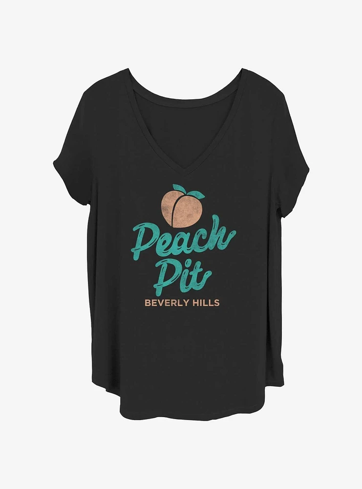 Beverly Hills 90210 Peach Pit Womens T-Shirt Plus